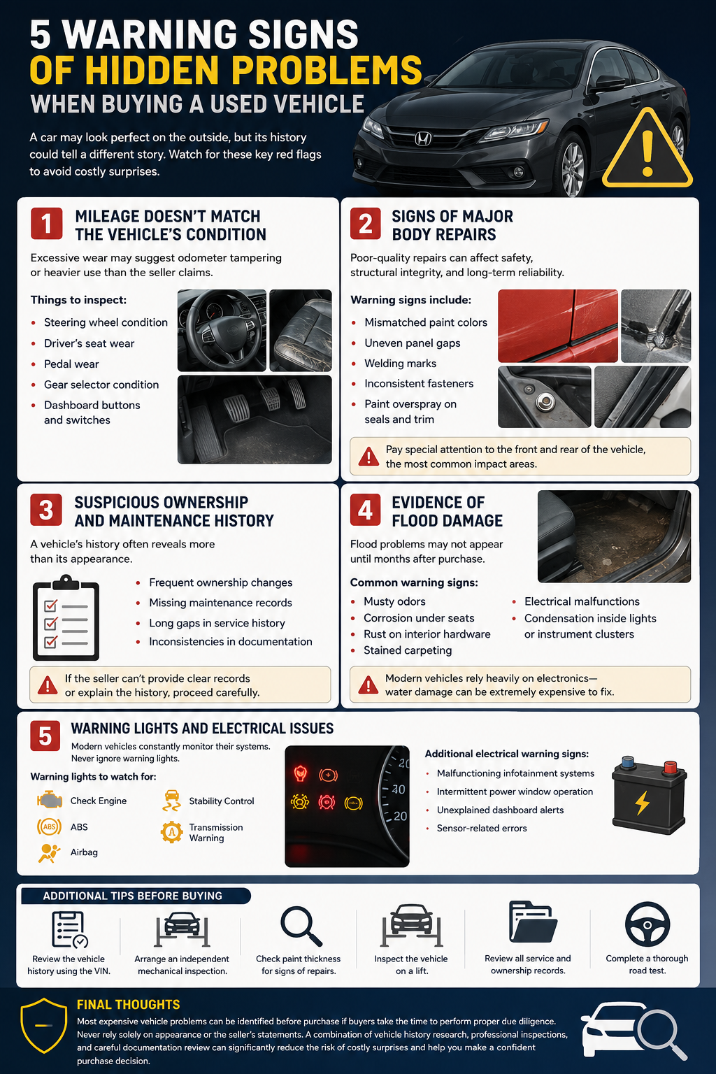 5 Signs a Car May Be Hiding Serious Problems: A Complete Buyer's Guide