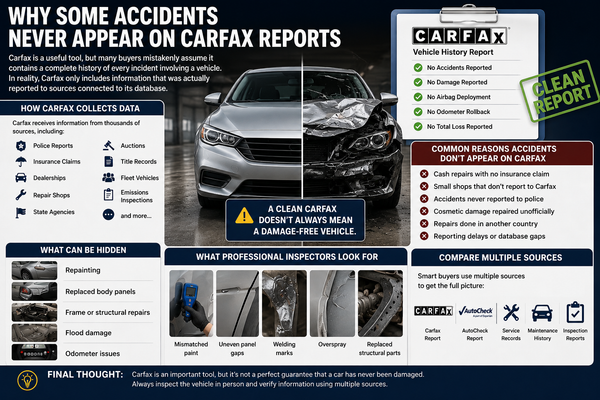 Why Some Accidents Never Appear on Carfax Reports — And What Smart Buyers Do Instead