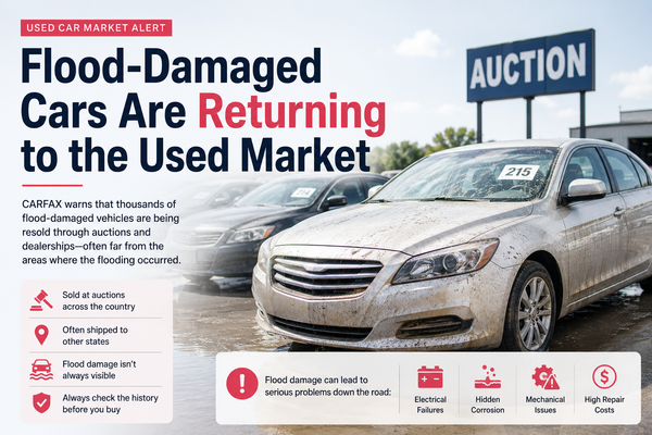 Flood-Damaged Cars Are Returning to the Used Market