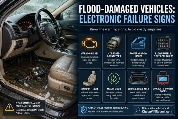 Flood-Damaged Vehicles: Electronic Failure Signs Buyers Should Know